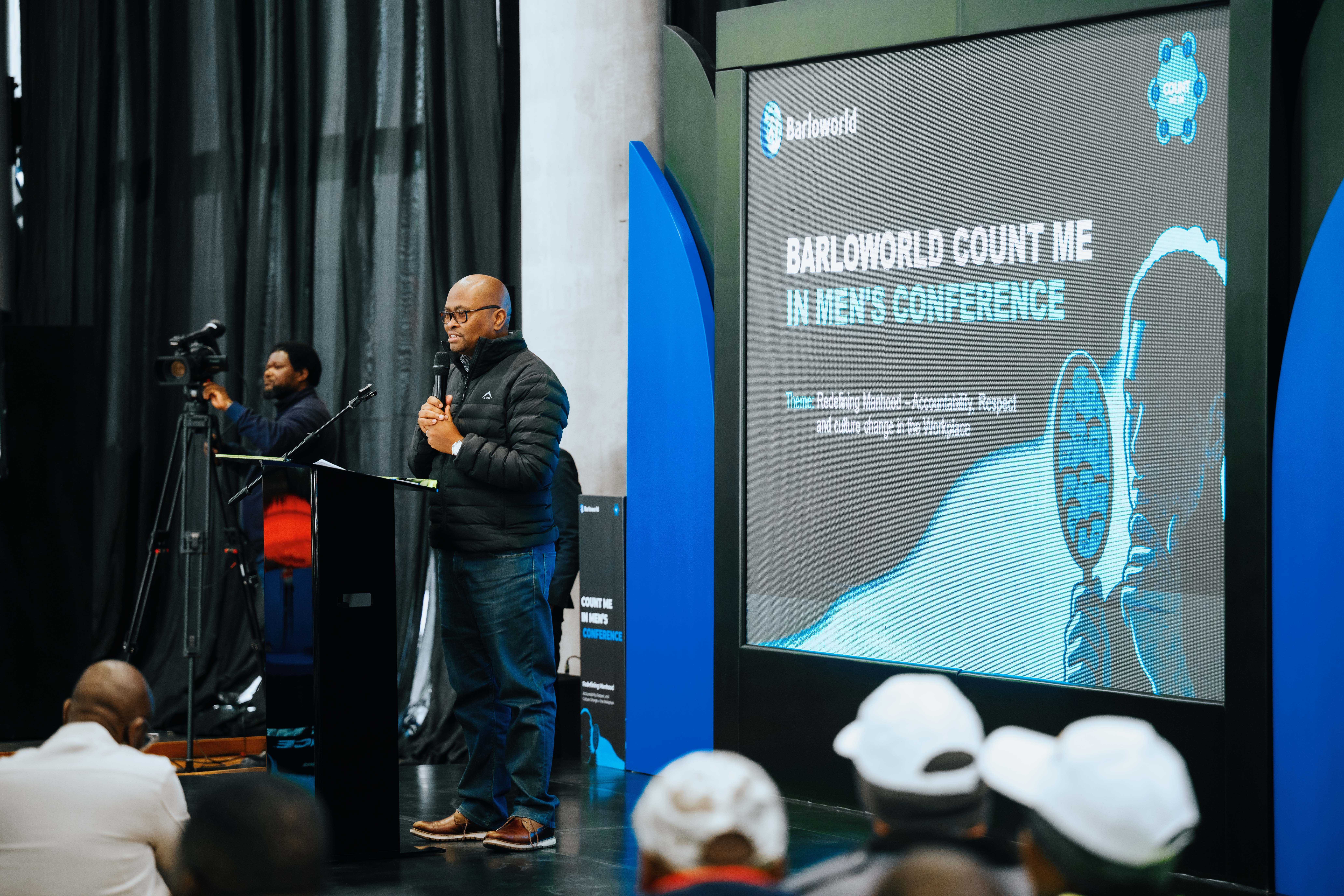 Speaker at the Barloworld count me in the men's conference